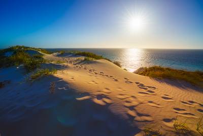 sand dunes in the sunset, bills bay, coral bay, western australia 1