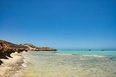 Shallow coastal water of the Indian Ocean at Coral Bay, Western Australia