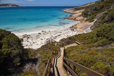 Beach at Blue Heaven on Great Ocean Drive at Esperance, Western Australia, Australia