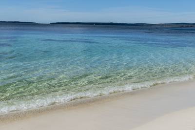 Jervis Bay Sandy Beach with Crystal Clear Sea, Australia