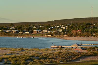 Landscape view of Kalbarri coastal town in Western Australia