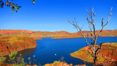 View of Lake Argyle nearby Kununurra, West Australia,