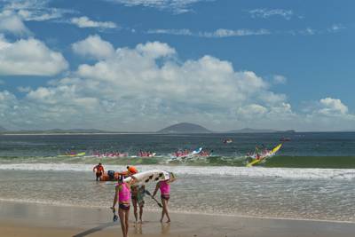 Surf Ski Racing Mooloolaba 2013