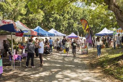 Farmers market, Mullumbimby, NSW, Australia