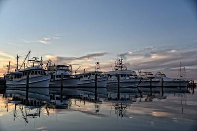 Sunset and Boats in Nelson Bay