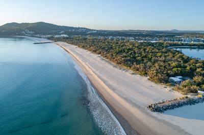 Aerial view of a Noosa in Queensland, Australia