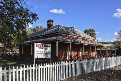 Butterly House, also known as Monger's Cottage. Location of first bank in historic town, Wheatbelt region. Travel, travel destination,…