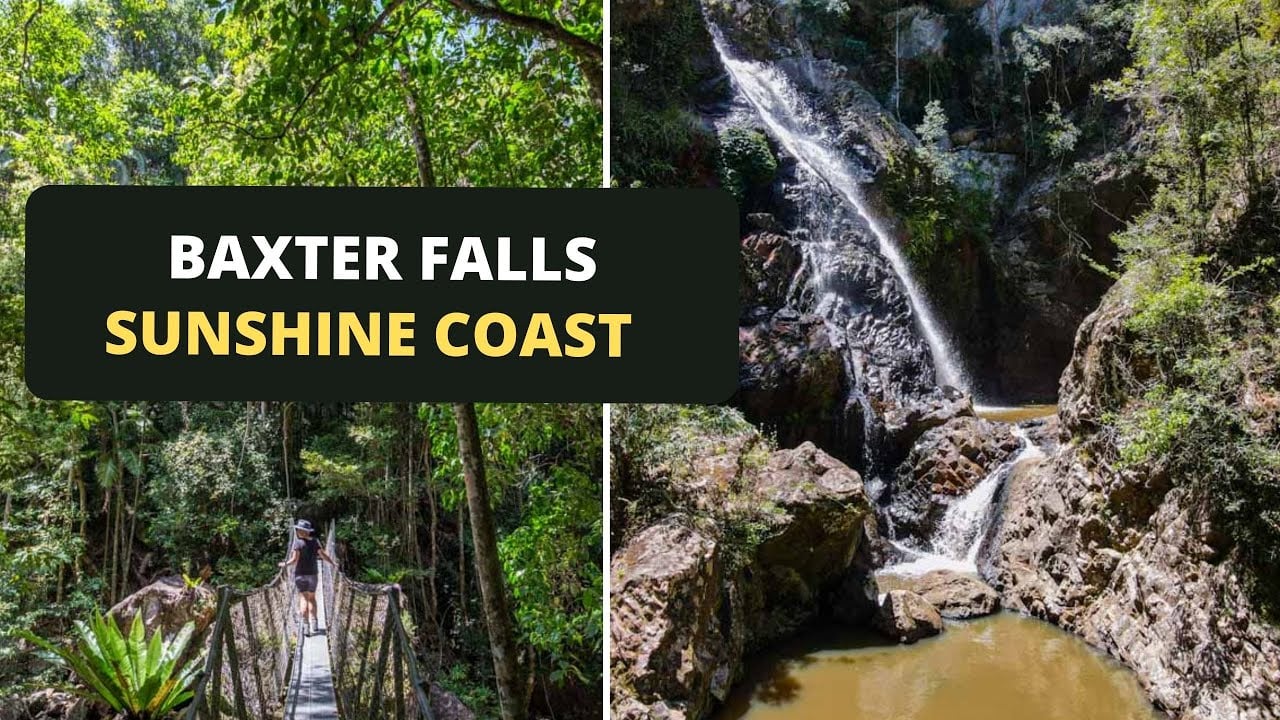 Baxter Falls in Sunshine Coast Swimming Hole!
